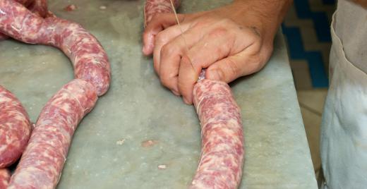 Some meat packers are responsible for making sausages.