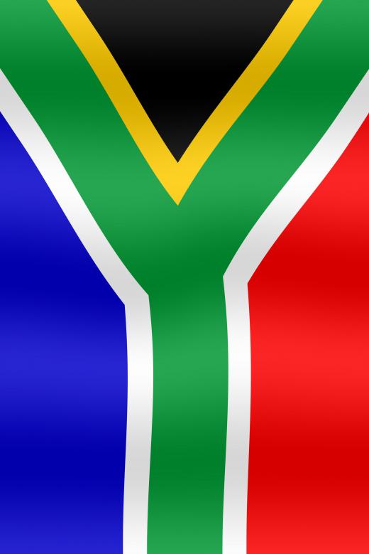 The flag of the Republic of South Africa.