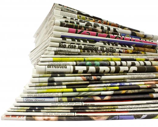 Newspapers are an example of a secondary resource.