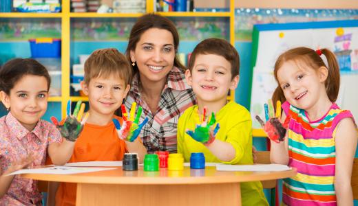 Play activities in early childhood classrooms are intended to address areas of development, like creativity.