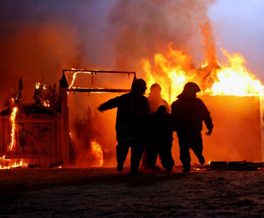 Military firefighters may face additional dangers compared to those civilian firefighters face when combating blazes, such as nearby aircraft and the presence of ammunition or explosives.