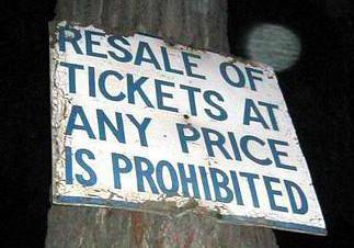 The ticket trade is regulated in some regions.