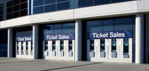 Ticket agents can sometimes work at sports arenas or concert halls.