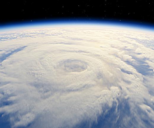 The physical appearance of a storm, such as the degree to which a hurricane's eye is defined, can reveal clues as to its future behavior.