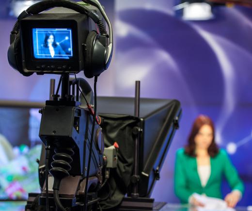 A TV news anchor typically provides news to the viewer during a live broadcast.