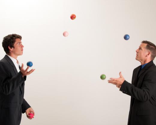 Some performers start circus schools to teach one specialty, such as juggling.