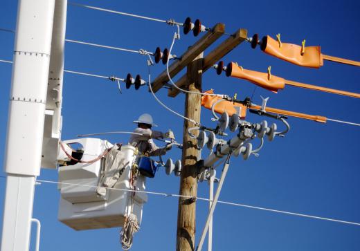 A lineman maintains and repairs damaged power lines.