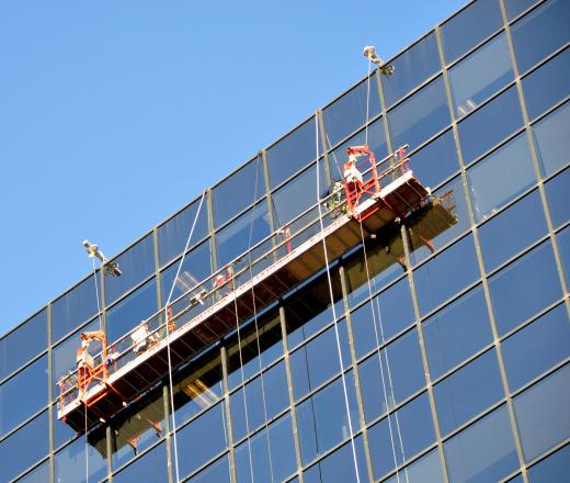 The exterior of a building must be occasionally cleaned.