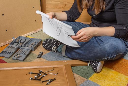 Some furniture assemblers go to homes and businesses to put together furniture.