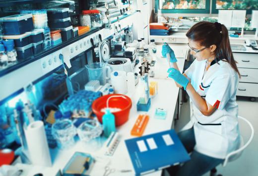 Laboratory technicians can analyze DNA samples and other criminal evidence.