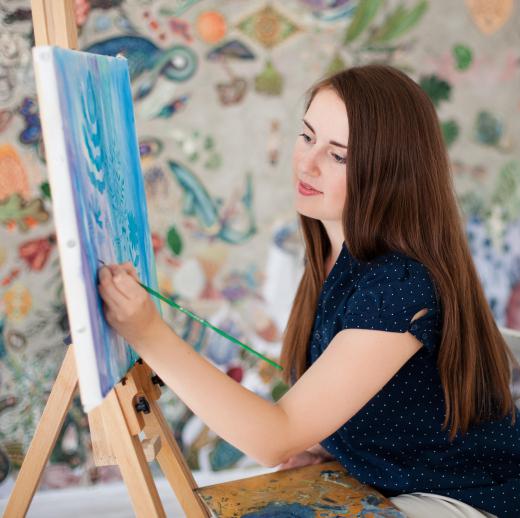 Art therapists may work in a variety of mediums.