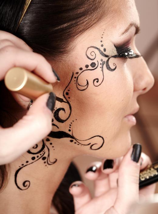 Airbrush artists often work at parties and events like weddings.