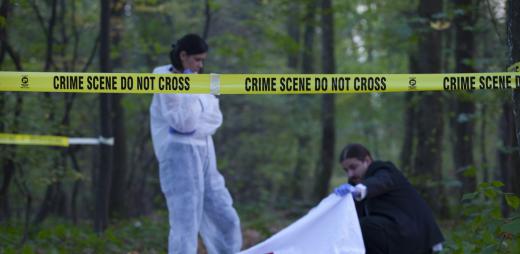 A crime scene technician will collect evidence from the scene of a crime.