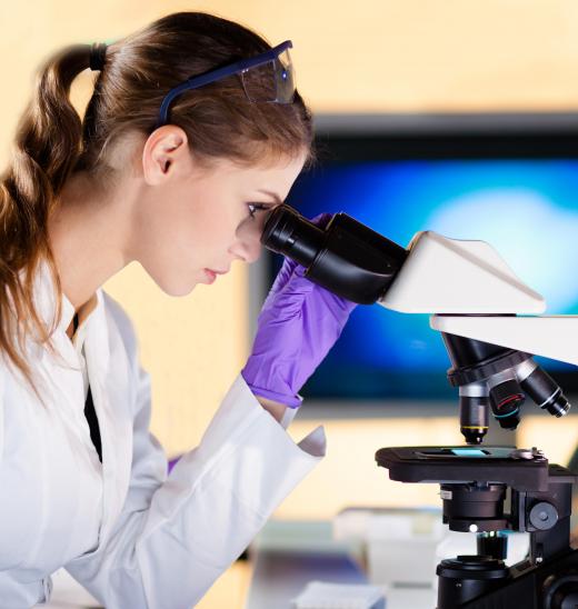 Microbiologist use tools like microscopes and spectrometers to observe and experiment on microorganisms.