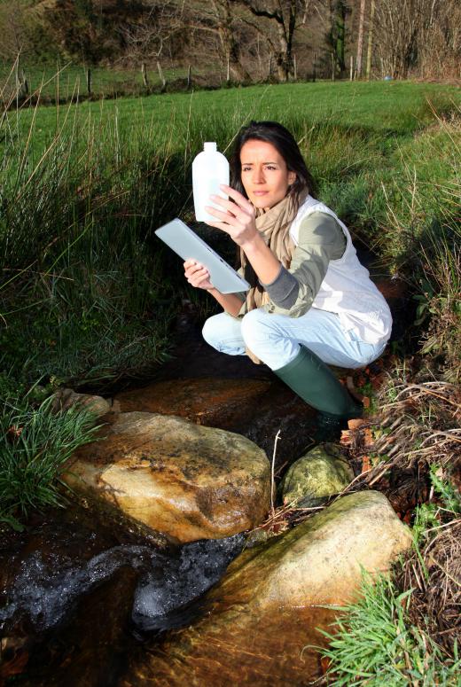 An environmental geologist studies the interaction between humans and the natural environment.