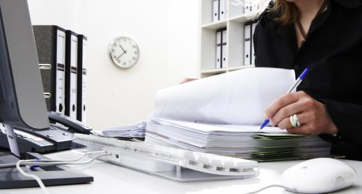 A technical clerk often is tasked with collecting data into reports form.