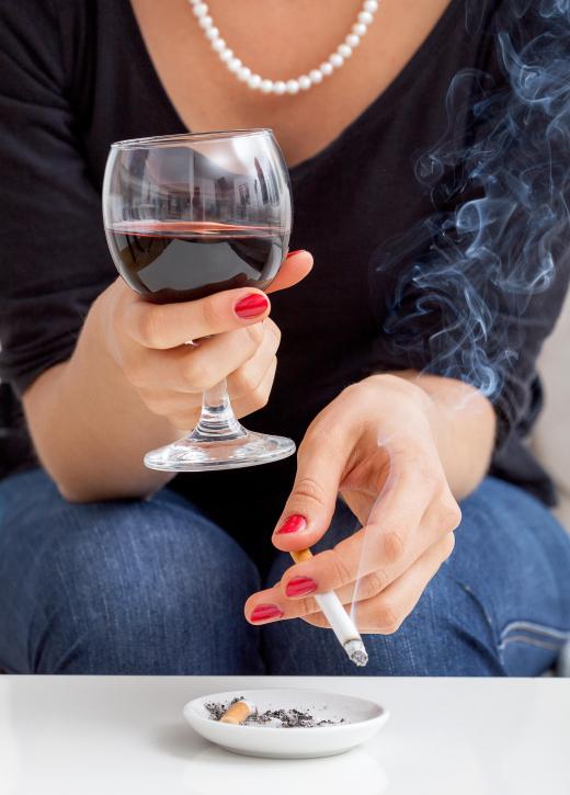 A professional liability underwriter will review an insurance applicant's smoking and drinking habits.