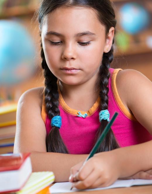 Children learn the basics of writing in elementary school.